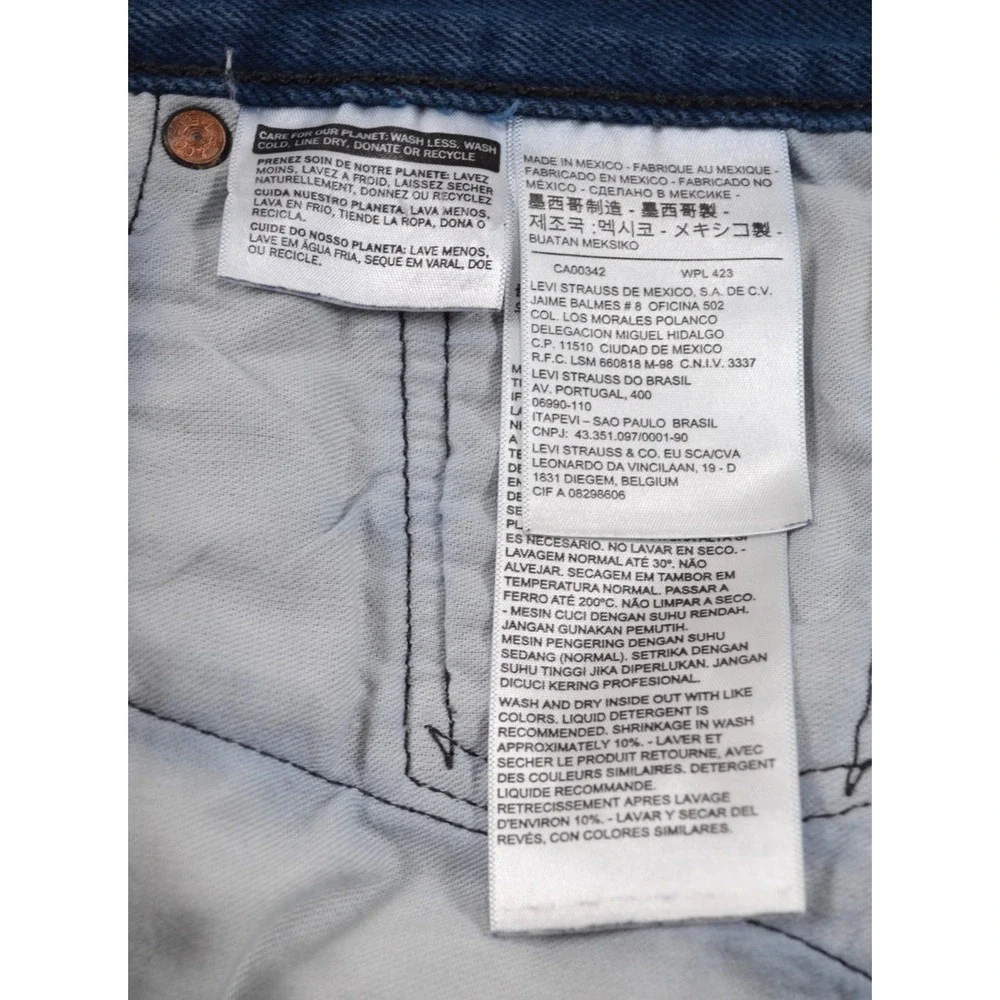 Vtg Levis 501 Indigo Blue Jeans‎ Mens 40x30 INSEAM 27.5
